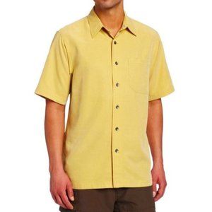 Royal Robbins Travel Shirt Wrinkle Resistant Wheat Chest Pocket Side Vents XL